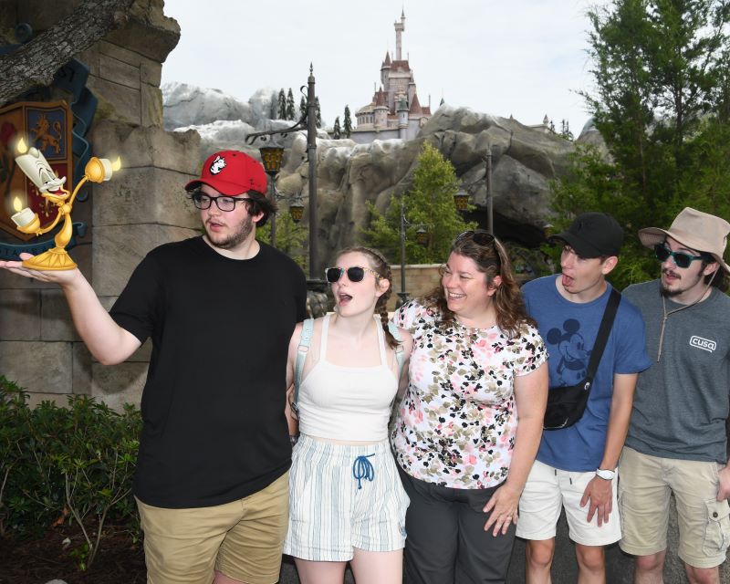 Having fun with my kids in Fantasyland at Magic Kingdom